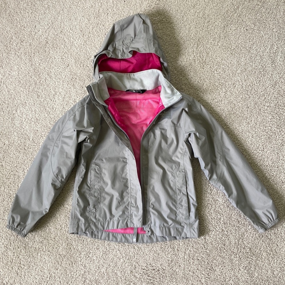 Girls Northface rain jacket
